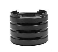 Furniture Pads Floor Protectors, 8 Pieces Stackable Anti-Sliding Pad, Round Chair Leg Protectors for Table Chairs, 8.48cm Diameter, Black