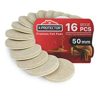 Furniture Pads Floor Protectors X-PROTECTOR 16 PCS 50 MM - Felt Pads for Chair Legs - Premium Furniture Felt Pads for Furniture Feet - Huge Quantity Floor Protector Pads - Protect Your Wood Floors!