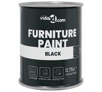 vidaXL Furniture Paint Black 0.75 L Wall Print