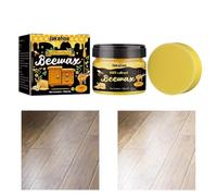 Furniture Polish Restorer - 80g Conditioner Wax | Wood Floor Cleaner with Sponge,for Kitchen Garage Basement Apartment Cabinet Door Table Home Living Room