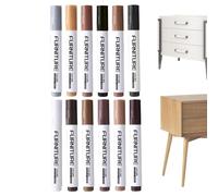 Furniture Repair Markers - 8.35 x 5.40 Inch Paint Set, Wood Coloured Matchsticks, Paint Chips, Cracks, Abrasion Damage, Desk Table Tops, DIY Homeowners Revitalise Bed Posts