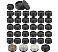 Furniture Risers Bed Risers Heavy Duty 1 inch, 2 inch, 3 inch, 4 inch Round Adjustable Bed Lifts Riser for Desk Legs Table Couch Sofa Chair Refrigerator Washing Machine (1 Inch, Black, 32 Pack )