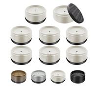 Furniture Risers Bed Risers Heavy Duty 1 inch, 2 inch, 3 inch, 4 inch Round Adjustable Bed Lifts Riser for Desk Legs Table Couch Sofa Chair Refrigerator Washing Machine (1 Inch, White, 8 Pack )