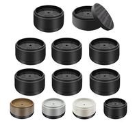 Furniture Risers Bed Risers Heavy Duty 1 inch, 2 inch, 3 inch, 4 inch Round Adjustable Bed Lifts Riser for Desk Legs Table Couch Sofa Chair Refrigerator Washing Machine (1 Inch, Black, 8 Pack )