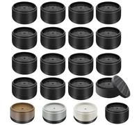Furniture Risers Bed Risers Heavy Duty 1 inch, 2 inch, 3 inch, 4 inch Round Adjustable Bed Lifts Riser for Desk Legs Table Couch Sofa Chair Refrigerator Washing Machine (1 Inch, Black, 16 Pack )
