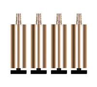 Furniture Risers,Bed Risers,Sofa or Table Risers,Aluminum Alloy Furniture Legs Adjustable Furniture Feet Table Legs Replacement Metal Legs Couch Legs Sofa Desk Cabinets Risers Golden 4 Pieces(15cm) (