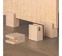 Furniture risers, Wooden RiserTable Support Solid Wood Elephant Feet Bed Lifts Sofa Riser Heightening Pad for Desk Workbench Cupboard 4Pcs(10 * 4.8 * 10cm)