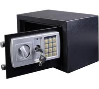 Furniture Safe Small，Small Fireproof Security Safe, Dual Lock (Key & Code), Anti-Drill Design, Waterproof for Documents, Electronics(31x20x20cm)