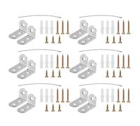 Furniture Safety 12 Piece Right Angle Bracket AntiTip Device Set Designed for Child Protection and For Secure Mounting Solutions