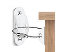 Furniture Safety Straps - Anti Tip Retention Tether, Nylon Fastening Device, Reliable Reinforced Vertical Stability Guard | Sturdy Hardware Solution for Drawer Storage Wardrobe Library Unit Room