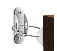 Furniture Safety Straps - Heavy Duty Anti Roll Wall Anchors Kit, Secure Furniture to Wall Brackets, Protect Children and Pets from Tipping Accidents |