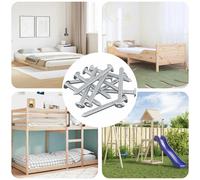 Screw Silver Steel Construction Hardware Accessory Furniture Fastener vidaXL