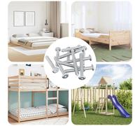 Screw Silver Steel Construction Hardware Accessory Furniture Fastener vidaXL