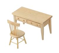 Furniture | Set Table and Chairs, Miniature Accessories Scale 1/12 Home Decorations for Symbolic Game Collectors Boys Girls