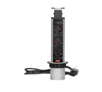 Furniture socket ø6cm extendable from worktop with or-ae-1347(gs)