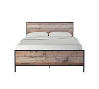 Furniture Stop - Hoxton Double Bed Oak Effect-4Ft6 Double