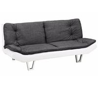 Furniture Stop - Hudson 3 Seater Sofabed Fabric Top And Fl Base Sofa Bed