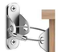 Furniture Straps, 4 Pack Baby Proofing Furniture Wall Anchor, Adjustable Anti Tip Furniture Anchor, Wardrobe to Wall Protect Toddler, Keep Baby Pet Safety from Falling Furniture