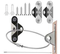 Furniture Straps Baby Proofing Furniture Wall Anchor Metal Anti-Tip Furniture Anchor Furniture Straps kit Furniture Wall Fixing Baby Safety Straps for Baby Protecting Secure Bookshelf