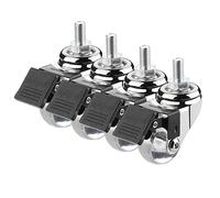 Furniture Swivel Castor,35mm Swivel Stem Casters, Furniture Casters Wheels, M8*15mm, M10*15mm Swivel Casters, 360°Rotating Casters, Suitable for Trolleys, Furniture, Children's Beds, Flower Stands Cas