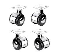 Furniture Swivel Castor,40mm Swivel Casters Wheels, Nylon Casters, Alloy Brackets, Furniture Moving Wheels, Trolley Wheels, Load 50kg, for Furniture/Coffee Table/Flower Stands/Cribs/Storage Box (Color