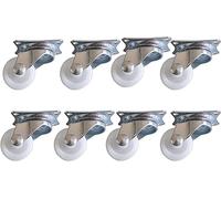 Furniture Swivel Castor,8pcs Swivel Casters for Furniture, Small Castor Wheels 25mm, Ball Bearing, 360° Rotation, for Tables, Stools, Flower Pots, Sofas, Small Items Casters