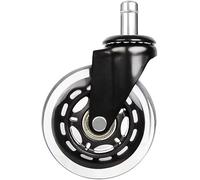 Furniture Swivel Castor,Heavy Duty Castor Wheels,Furniture Wheels for Moving,2.5Inch Universal Wheel Chair Swivel Casters Replacement Roller for Home Office Chairs Furniture BC-L (Color : Bla Casters