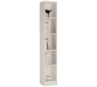 Furniture To Go 4 You Tall Narrow Bookcase In Pearl White, White