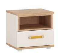 Furniture To Go 4KIDS 1 Drawer Bedside Cabinet in Off-White Furniture To Go Off-White