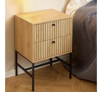 Furniture To Go Albany 2 Drawer Bedside Table - Natural
