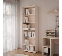 Furniture To Go Alice Springs Tall Wide Bookcase With 5 Shelves In Sand