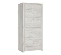 Furniture To Go Angel 2 Door 2 Drawer Fitted Wardrobe In White Craft Oak