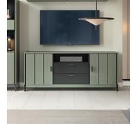 Furniture To Go Arundel 2 Door 2 Drawer TV Unit - Green