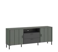 Furniture To Go Arundel TV Cabinet 2 Door 2 Drawer 158cm Wide in Green/Grey - 1
