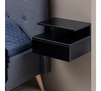 Furniture To Go Ashlan 1 Drawer Bedside Table - Black