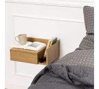 Furniture To Go Ashlan Square Bedside Table With 1 Drawers In Oak