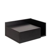 Furniture To Go Bedside Table Ashlan – 1 Drawer, Manufactured Wood – Black