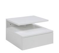 Furniture To Go Ashlan Bedside Table With 1 Drawer In White