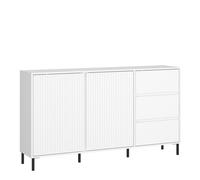 Furniture To Go Avenale Sideboard 2 Door 3 Drawer In Alpine White High Gloss