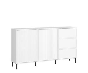 Furniture To Go Avenale Sideboard 2 Door 3 Drawer In Alpine White High Gloss