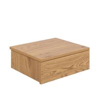 Avignon Square Bedside Table with 1 Drawers in Oak, Oak