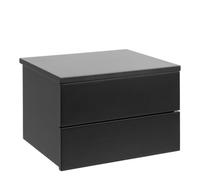 Furniture To Go Avignon Bedside Table With 2 Drawers In Black