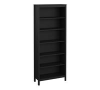 Furniture To Go Barcelona Bookcase in Black - Black - Wood - 1
