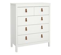 Barcelona Chest of Drawers 3 Plus 2, White