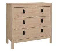 Furniture To Go Barcelona Chest 3 Drawers In Jackson Hickory Oak