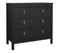 Barcelona Chest of 3 Drawers - Black