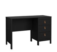 Indoor Furniture Group Furniture To Go Barcelona Desk 3 Drawers Matt Black, Black