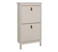 Furniture To Go Barcelona Shoe Cabinet 2 Flip Down Doors In Cashmere