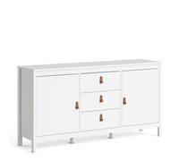 Furniture To Go Barcelona Sideboard 2 Doors + 3 Drawers In White, White