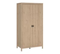 Furniture To Go Barcelona Wardrobe With 2 Doors In Jackson Hickory Oak